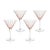 Pescara White Dot Martini Glasses - Pink, Set of 4 For Sale - Image 4 of 4