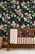 Not Yet Made - Made To Order Chirp Society Floral Grasscloth Wallpaper by House Party | Midnight Black | 8 Yards For Sale - Image 5 of 7