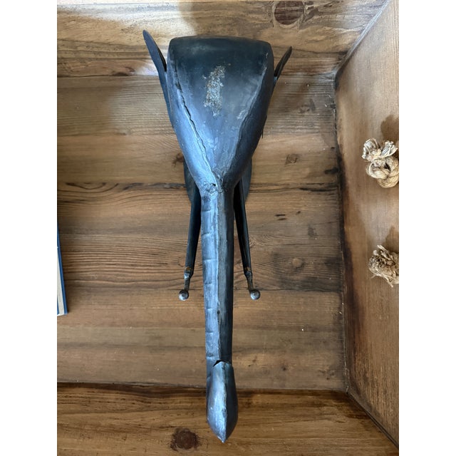 Metal Iron Sculptural Iron Wall Hook For Sale - Image 7 of 7