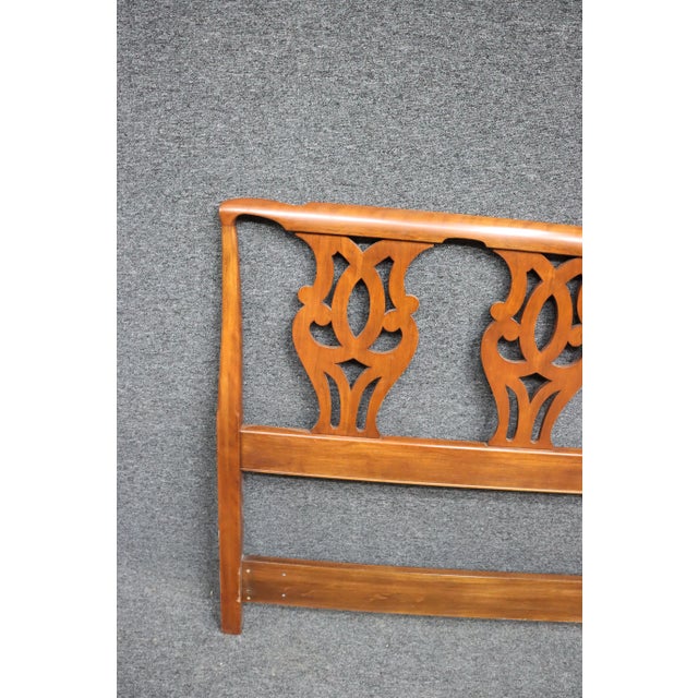 Wood Henkel Harris Cherry Queen Headboard For Sale - Image 7 of 7