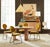 Tan Jonathan Adler Brussels Dining Table For Sale - Image 8 of 12