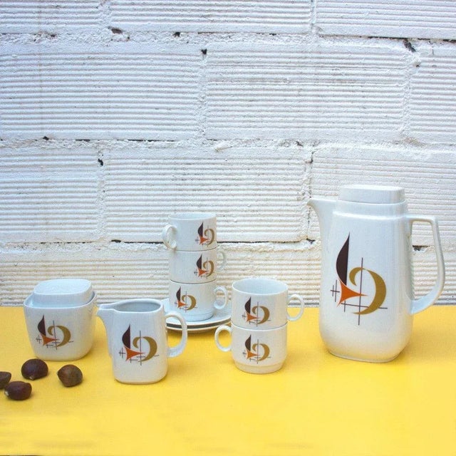 Vintage Bavarian Coffee Set from Schirnding Bavaria, 1950s, Set of 27 For Sale - Image 6 of 7