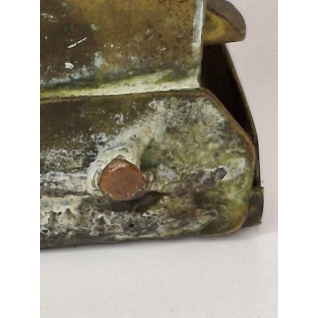 Rare 18thC Dutch Brass Hanukkah Menorah Heart Repoussé Holland 1892 Provenance For Sale - Image 13 of 17