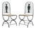 Wrought Iron Bird Cage Chairs, 1960s., Set of 2 For Sale
