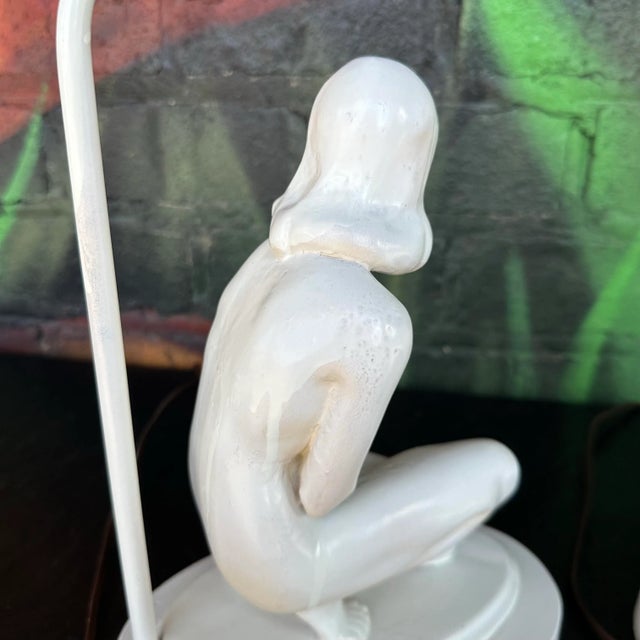 Pair of Art Deco Nude Table Lamps For Sale In Cleveland - Image 6 of 12
