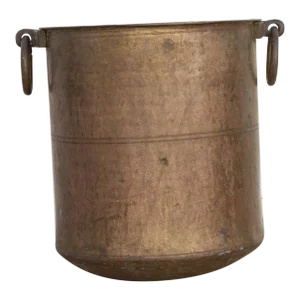 Large Antique Hammered Copper and Brass Water Pot