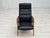 Black Danish Armchair in Black Artificial Leather and Teak Wood, 1970s For Sale - Image 8 of 18