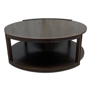 Mid Century Modern Two-Tier Coffee Table on Casters by Dunbar For Sale