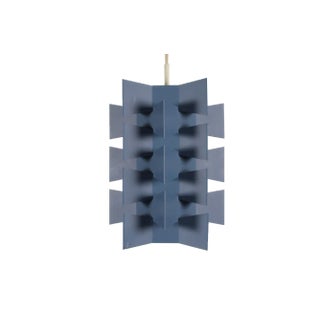 Danish Geometric Metal Pendant Light in the Style of Niels Esmann and Poul Gernes, 1970s For Sale