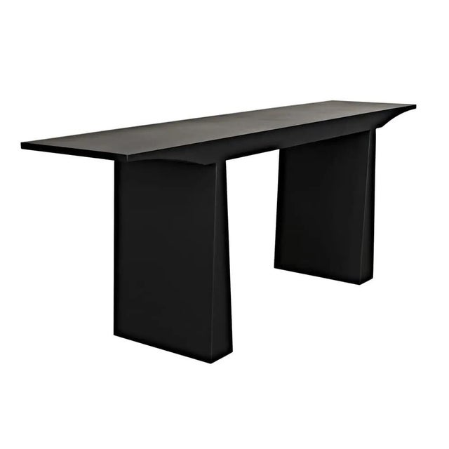 Noir Truss Console, Black Metal For Sale - Image 4 of 6