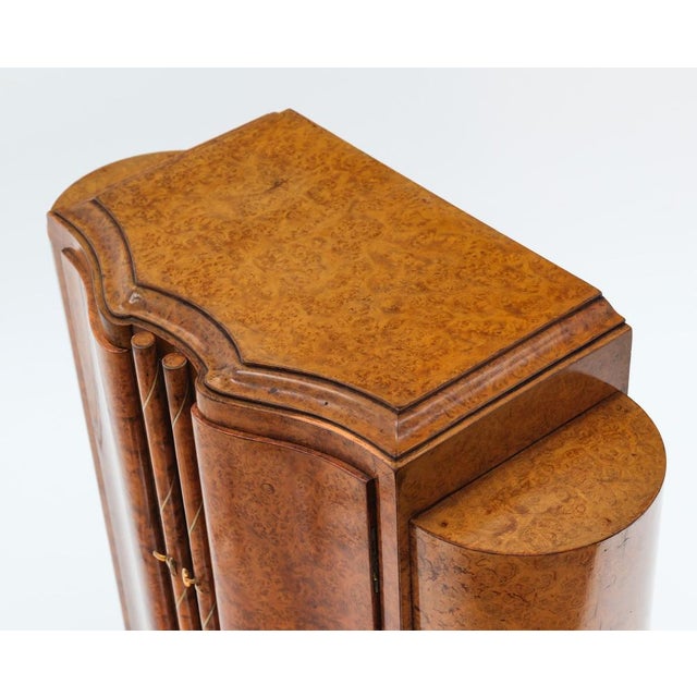 Fine Art Deco Amboyna Burr Table Top Cabinet, 1930s For Sale - Image 14 of 17