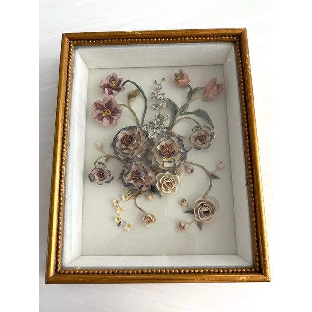 20 Th Century German Floral Bisque Plaque For Sale - Image 4 of 6