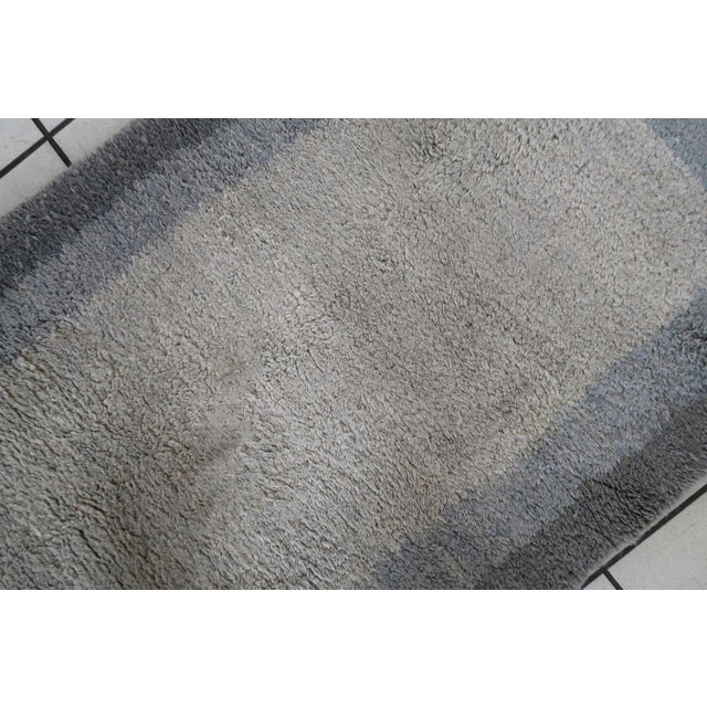 Blue 1960s, Handmade Vintage Persian Gabbeh Runner 2.3' X 6.3' For Sale - Image 8 of 10