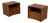 Paul Frankl, John Stuart, Concave Nightstands, Walnut, Brass, Usa, 1950s For Sale