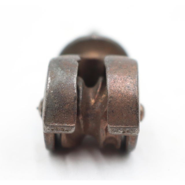 Traditional Pair of Antique Cast Iron Window Sash Pulleys For Sale - Image 3 of 10