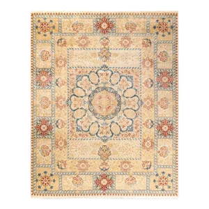 Mogul, One-of-a-Kind Hand-Knotted Area Rug - Ivory, 8' 2" x 10' 2"