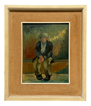 Ernesto Tramezzani, Malinconia, 1971, Oil Painting, Framed