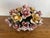 1960s 1960's Capodimonte Italian Porcelain Rose Flower Basket Centerpiece, Footed Rococo Floral Bouquet Sculpture For Sale - Image 5 of 11