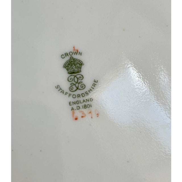 Crown Staffordshire Crown Staffordshire Chinoiserie Porcelain Rock Bird Dinner Plates - Set of 22 For Sale - Image 4 of 9