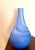 Add the color of the sky with this heavy glass modern minimalist vase to your decor Hues of soft white and blue Mouth...
