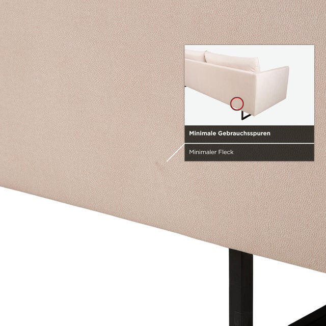 Textile Freistil 133 Fabric Three-Seater Sofa in Beige, Cream and Sand, Astera 318 from Rolf Benz For Sale - Image 7 of 13