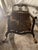 Mid 18th Century This Is a 19th-Century Venetian Baroque Armchair Crafted From Hand-Carved Walnut With a Hand-Woven Rush Seat. Hand Carved Walnut Rustic Arm Chair. For Sale - Image 5 of 9
