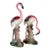 Mid-20th Century Ceramic Coastal Flamingo Figurines – Set of Two For Sale