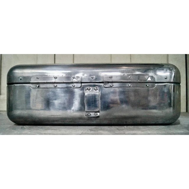 Vintage Aluminium First Aid Box, 1940s For Sale - Image 3 of 12