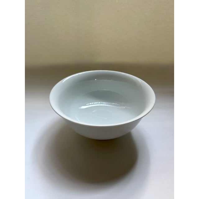 Late 20th Century Dansk Winter White Tapestries Porcelain Serving Bowl For Sale In New York - Image 6 of 16