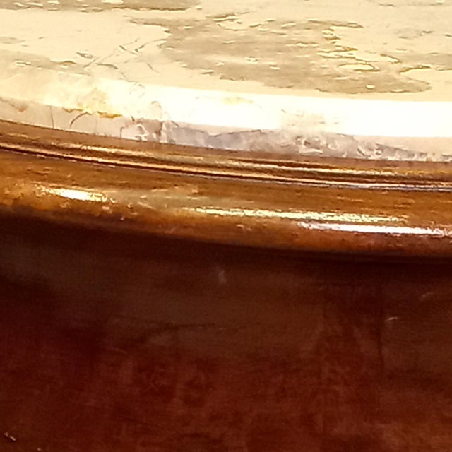 French Wine Table with Marble Top, 1890s For Sale - Image 10 of 13