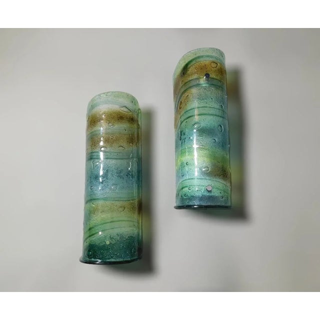 20th Century Multicolor Canale Sconces, a Pair For Sale - Image 11 of 12