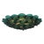 Deep teal Murano glass flush mount by Carlo Nason crafted on the island of Murano outside of Venice, Italy. This...