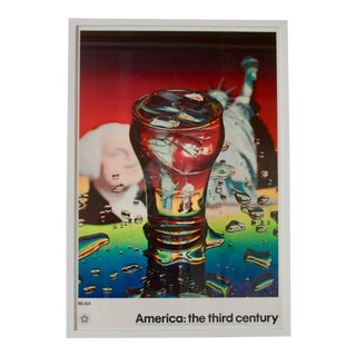 America the Third Century Ben Shonzeit Original Framed Poster For Sale