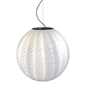 Contemporary Milky-White “Spider” Sphere Table Lamp in Murano Glass