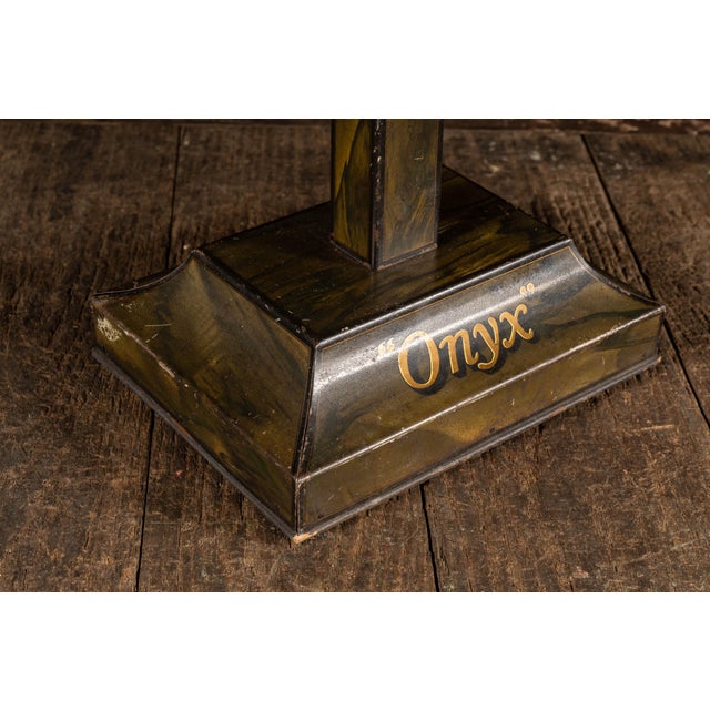 C. 1920 Onyx Hosiery Tin Litho Pos Store Display For Sale - Image 10 of 10