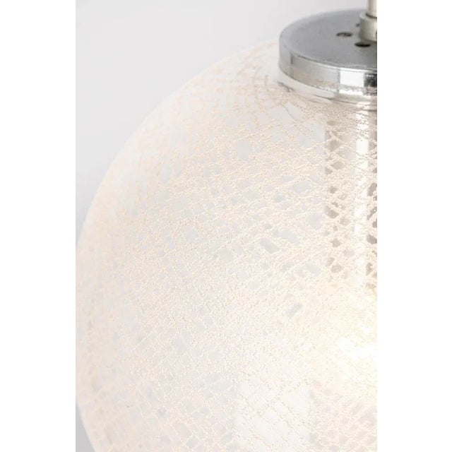 Small Chrome and Glass Ball Pendants from Limburg, Germany, 1970s For Sale - Image 6 of 11