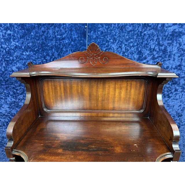 Brown Napoleon III Mahogany Ceremonial Buffet, 1880 For Sale - Image 8 of 10