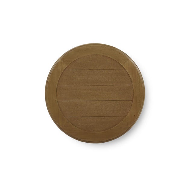 French Country Rustic European Round Side Table For Sale - Image 3 of 5