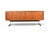 Late 20th Century Rare Richard Round Space Age Credenza in Teak + Chrome, Attributed For Sale - Image 14 of 15