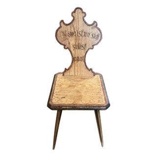 Antique German Folk Art - Mountain Chair For Sale