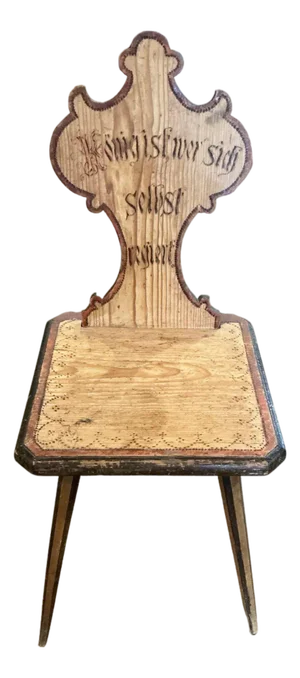 Antique German Folk Art - Mountain Chair