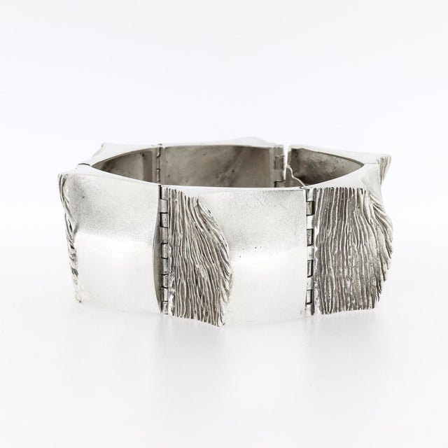Finnish Modernist Matti Hyvärinen for Sirokoro Sterling Silver Link Bracelet For Sale - Image 12 of 18
