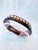 1980s Signed Adair Rosewood Choker & Bracelet Set – Ebony & Maple Inlay, Brass Accents, 2 Pieces For Sale - Image 9 of 10