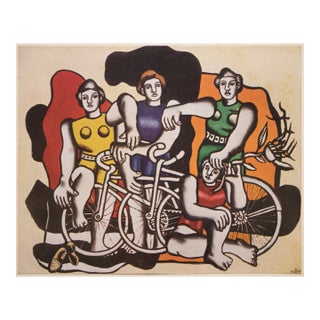 1948 After Fernand Léger "The Beautiful Cyclists", First Edition Period Offset Lithograph For Sale