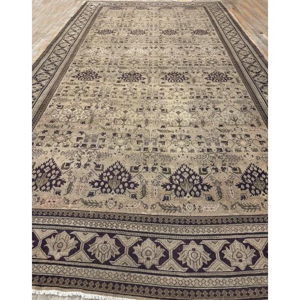 "This is a magnificent, oversized antique Indian Amritsar rug, dating back to circa 1900. Measuring a grand 11'1" x...