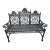J.Mclean Stamped Late 19th Century Curtain Iron Bench For Sale