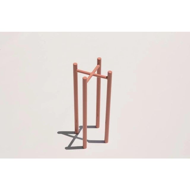 Minimalist planter stand from Yield Design. Powder coated steel. Suitable for indoor or outdoor use.
