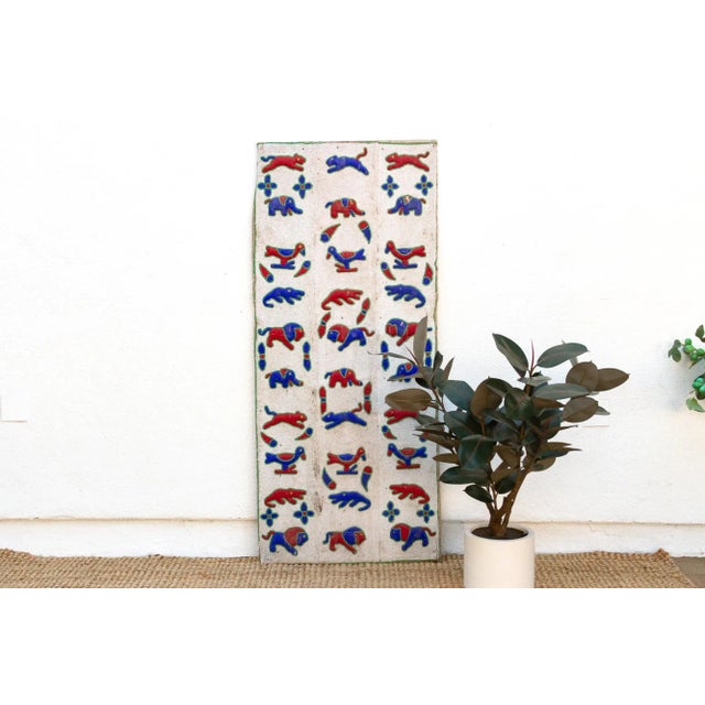 Old Animal Kingdom African Beaded Panel For Sale - Image 11 of 11