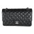 Black Quilted Lambskin Medium Classic Double Flap Bag For Sale