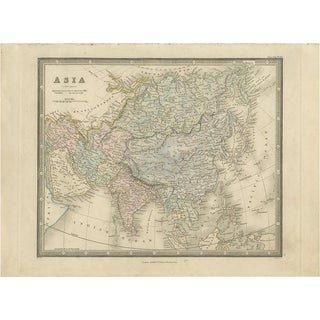 Antique Map of Asia by Wyld, 1845 For Sale